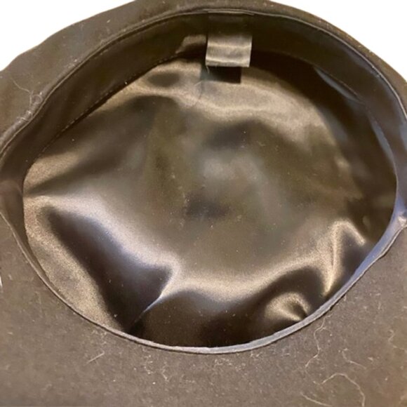 Black Brimmed Hat Unisex Fiddler Fisherman Cap Large - Picture 3 of 3